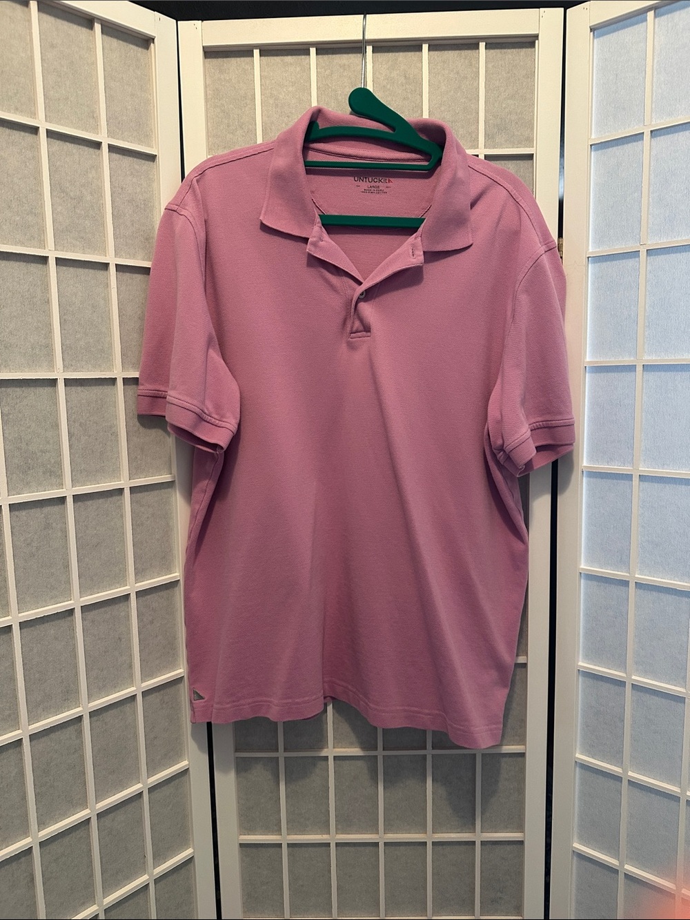 UNTUCKit Pink Short-Sleeve Polo